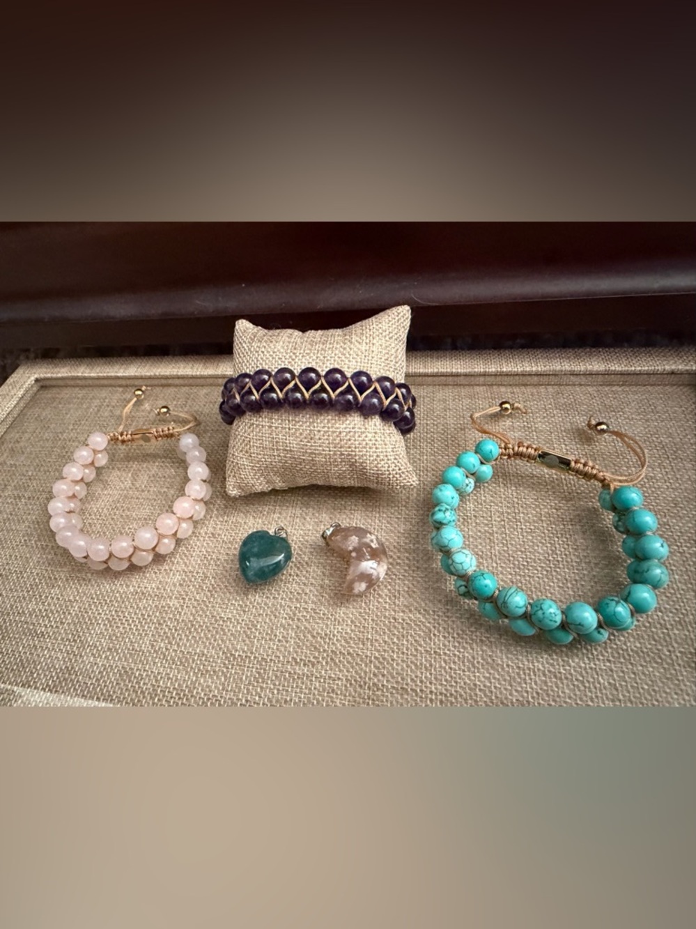Rose Quartz, Amethyst and Turquoise Blessings Bundle - Elegant Women's Jewelry